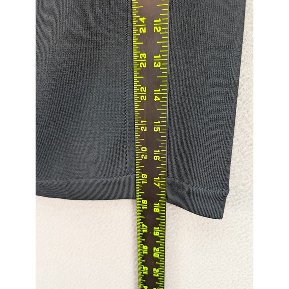 BEBE Mini Skirt Womens Size XS Bandage Bodycon Black Elastic Waist Rayon Stretch - Picture 6 of 14